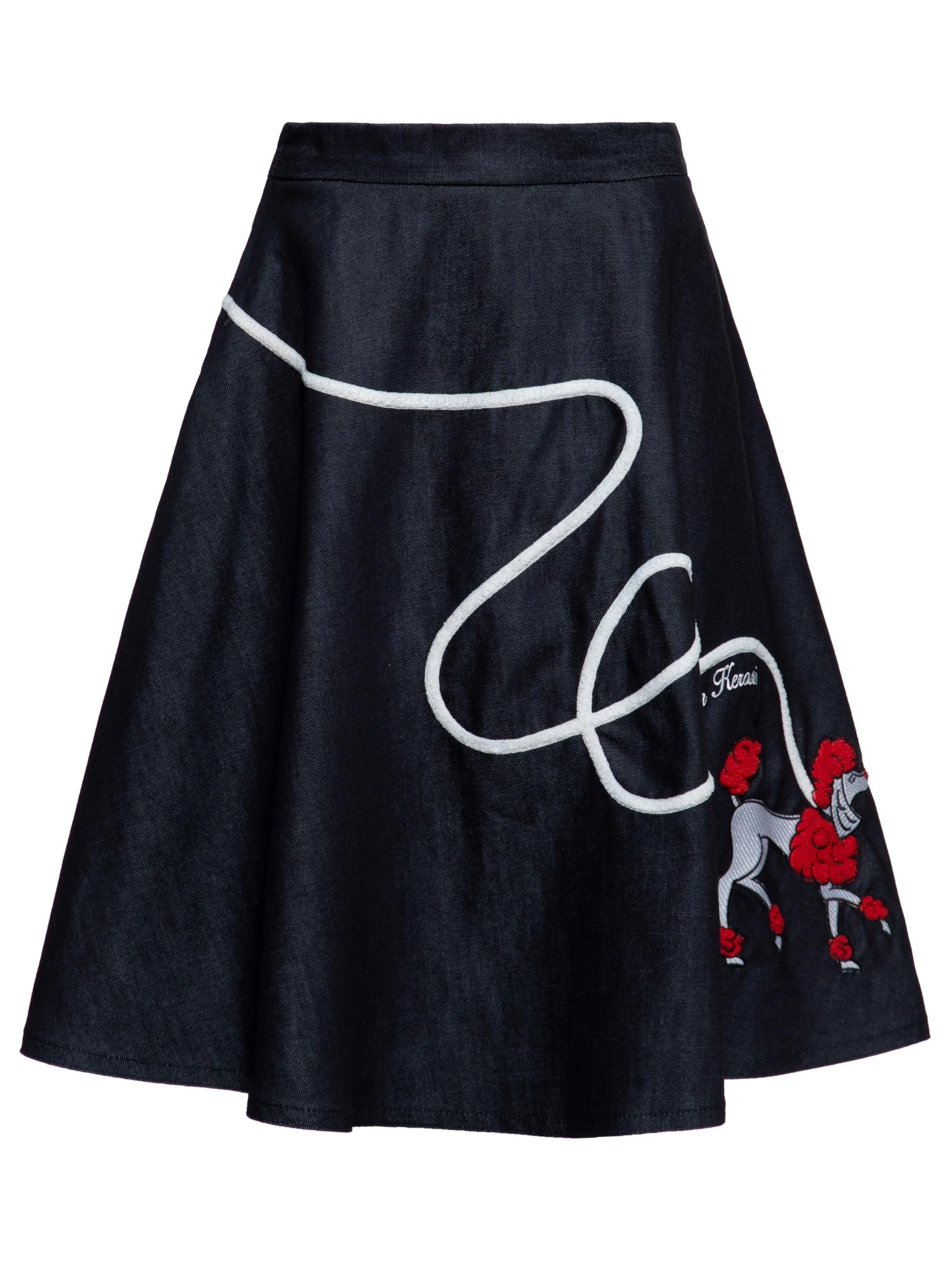 Queen Kerosin Skirt 'Poodle' in Dark blue, Item view