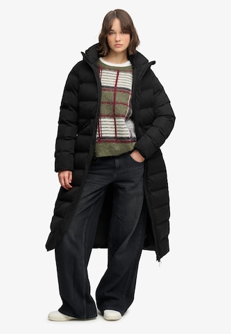 Superdry & Co Wintermantel in Zwart: voorkant