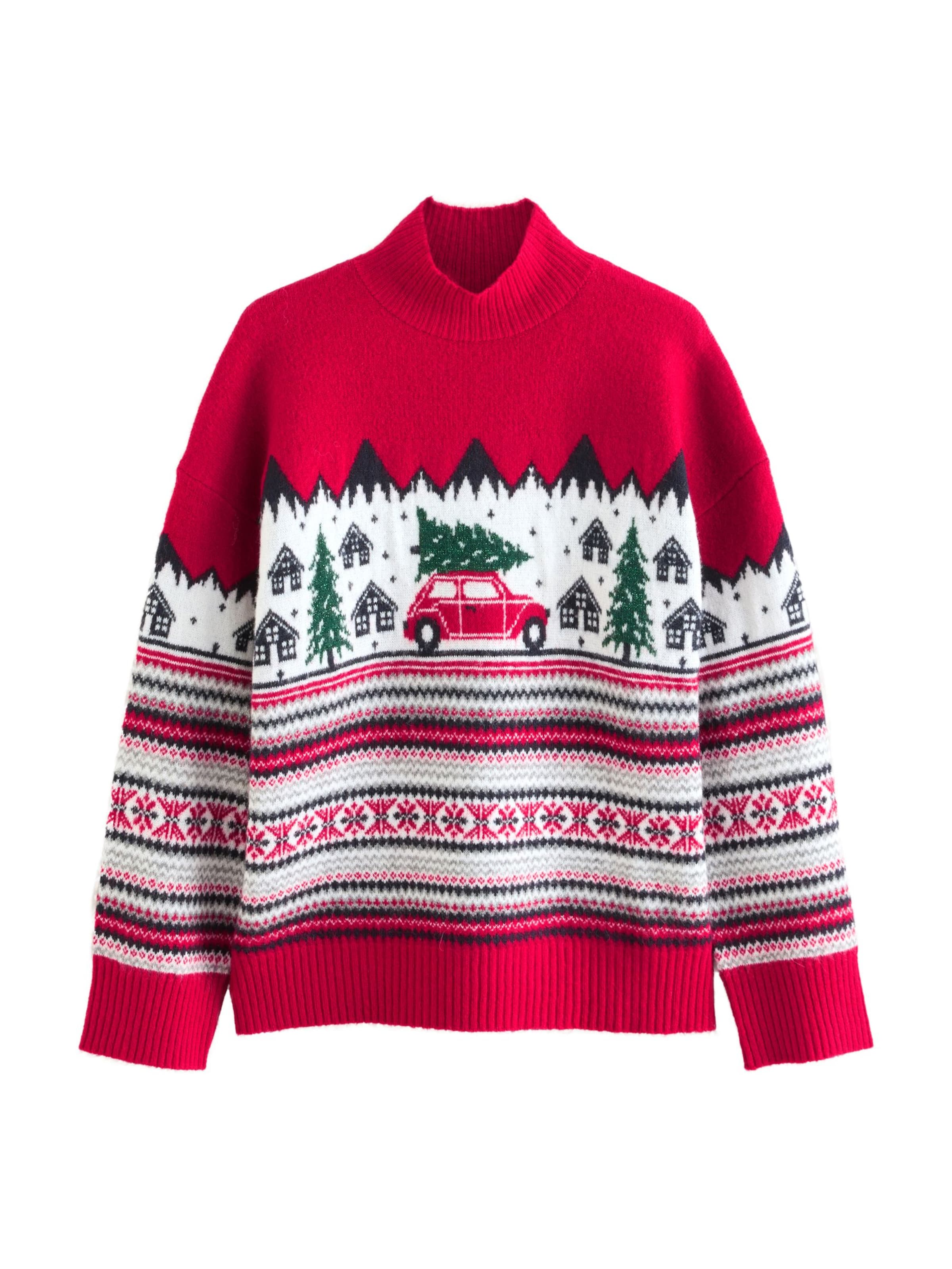 Next Pullover i rød: forside