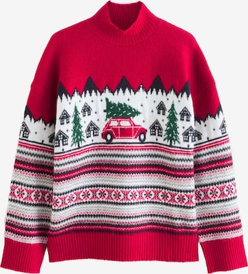 raudona Next Megztinis: priekis