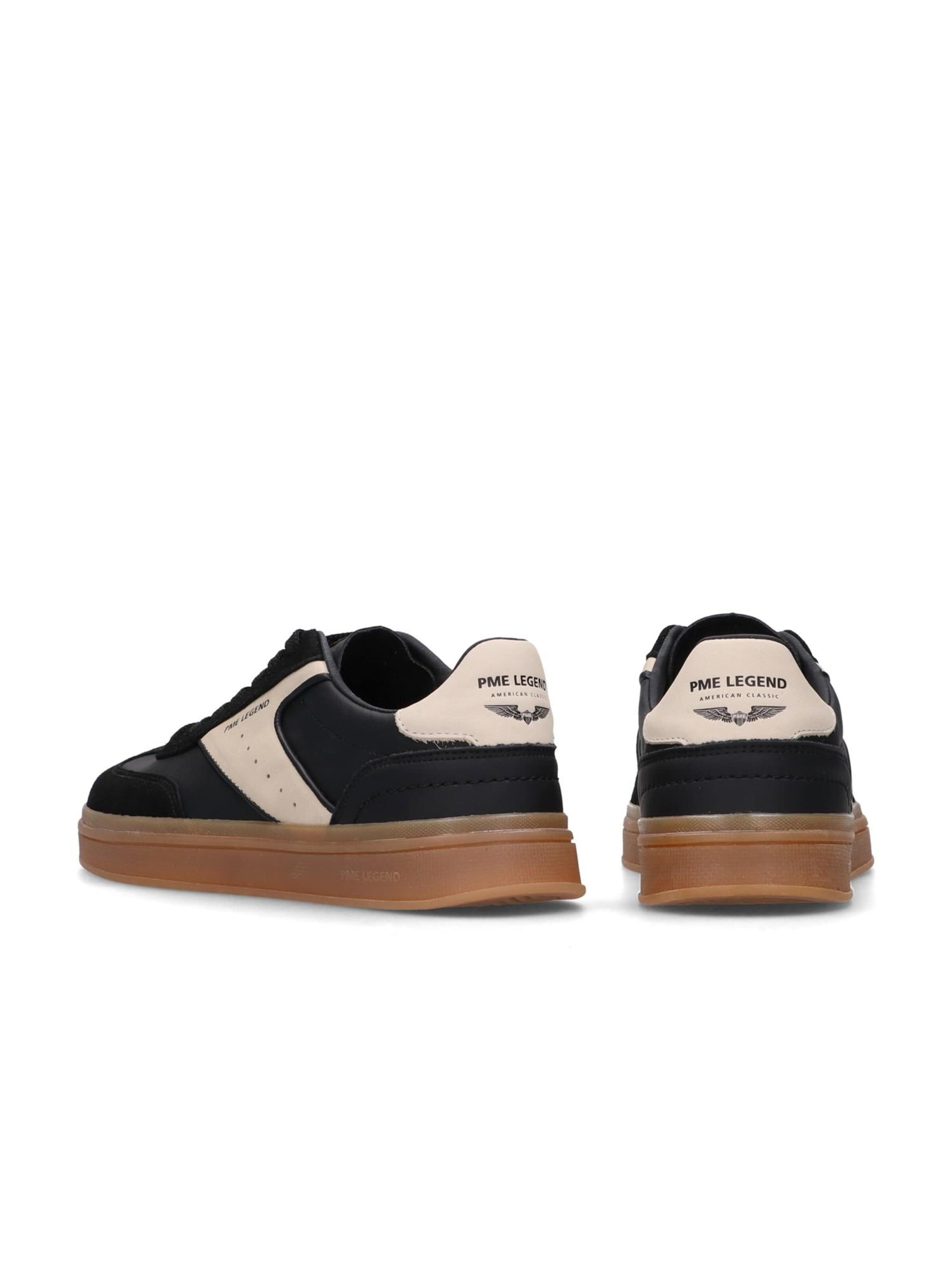 PME Legend Låg sneaker 'Hauler sneaker in leather and suede' i svart