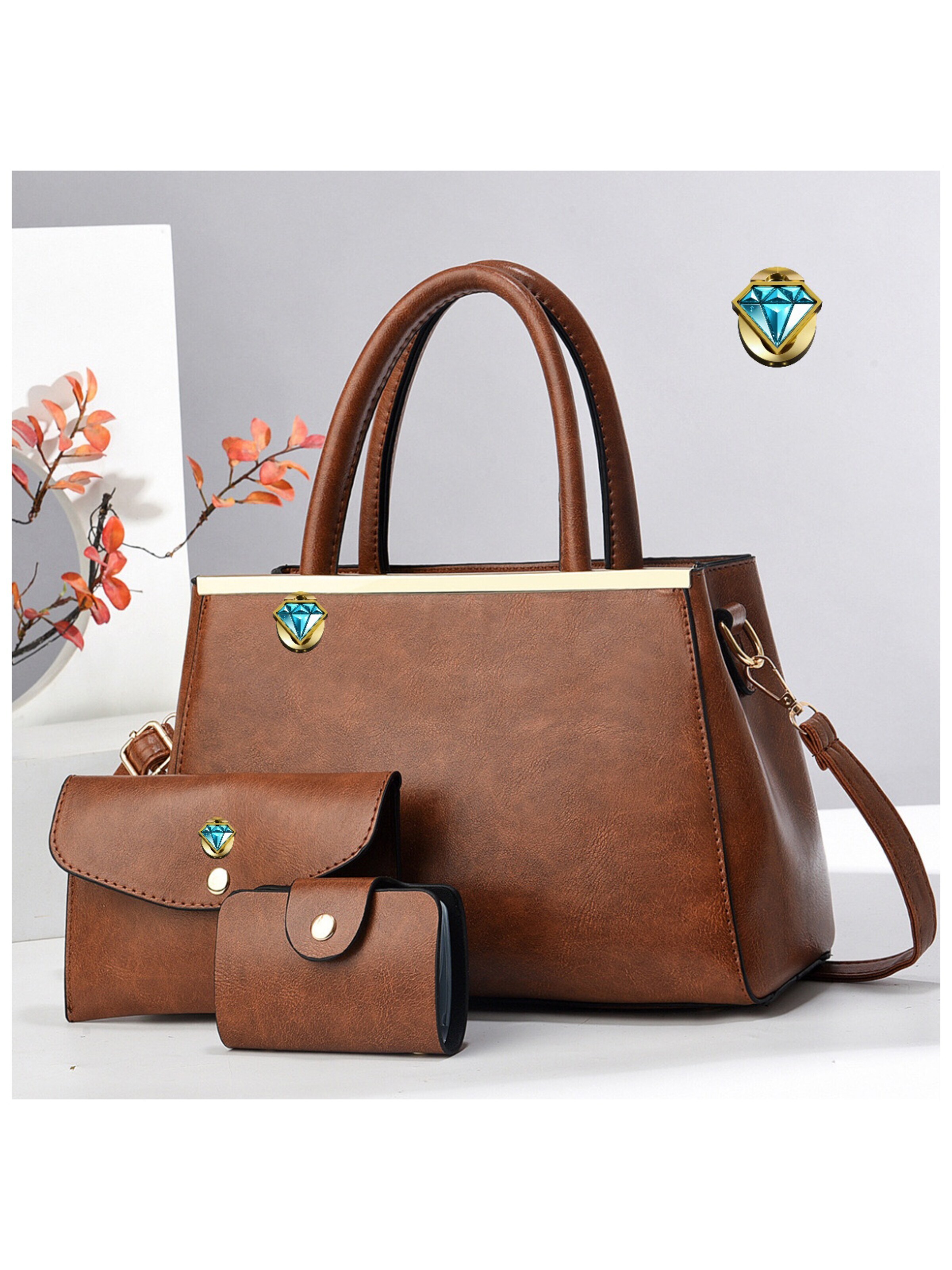 Elegon Handbag 'Model Russia' in Brown
