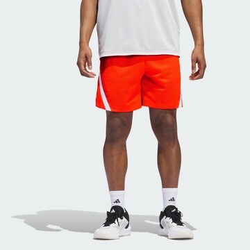 ADIDAS PERFORMANCE Loose fit Sports trousers 'Select' in Orange: front