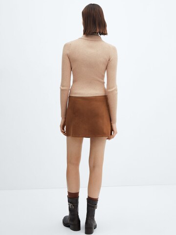 MANGO Sweater 'COLETAS' in Brown