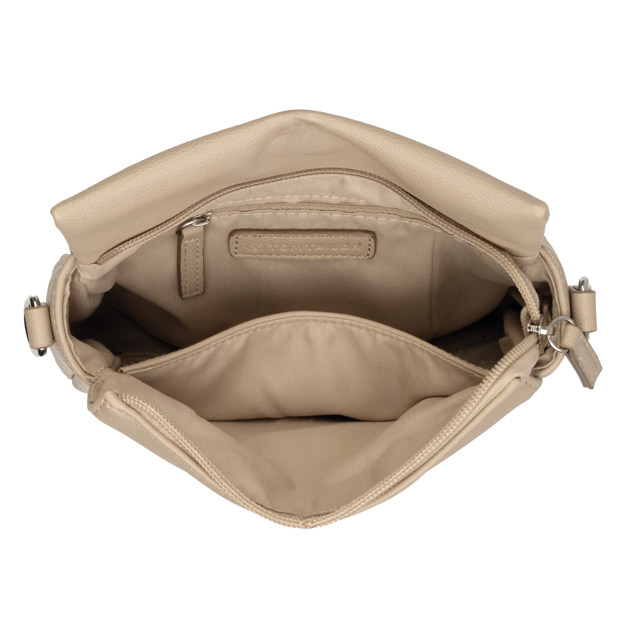 TOM TAILOR Crossbody Bag 'Rella' in Beige