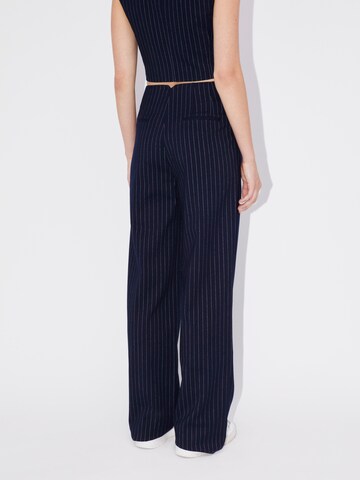 LeGer by Lena Gercke Regular Pleat-Front Pants 'Valeska' in Blue