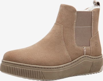 Tamaris Enkellaarsjes in Beige: voorkant