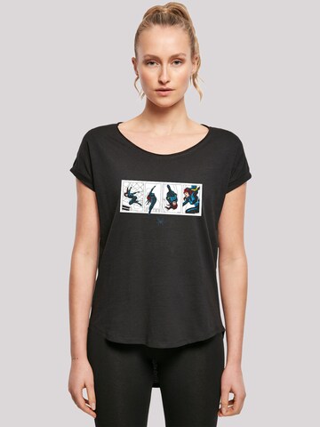 F4NT4STIC Shirt 'Marvel Comics Black Widow' in Zwart: voorkant