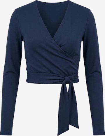 LOTUSCRAFTS Top 'Amina Wrap Top' in Blau: Vorderseite