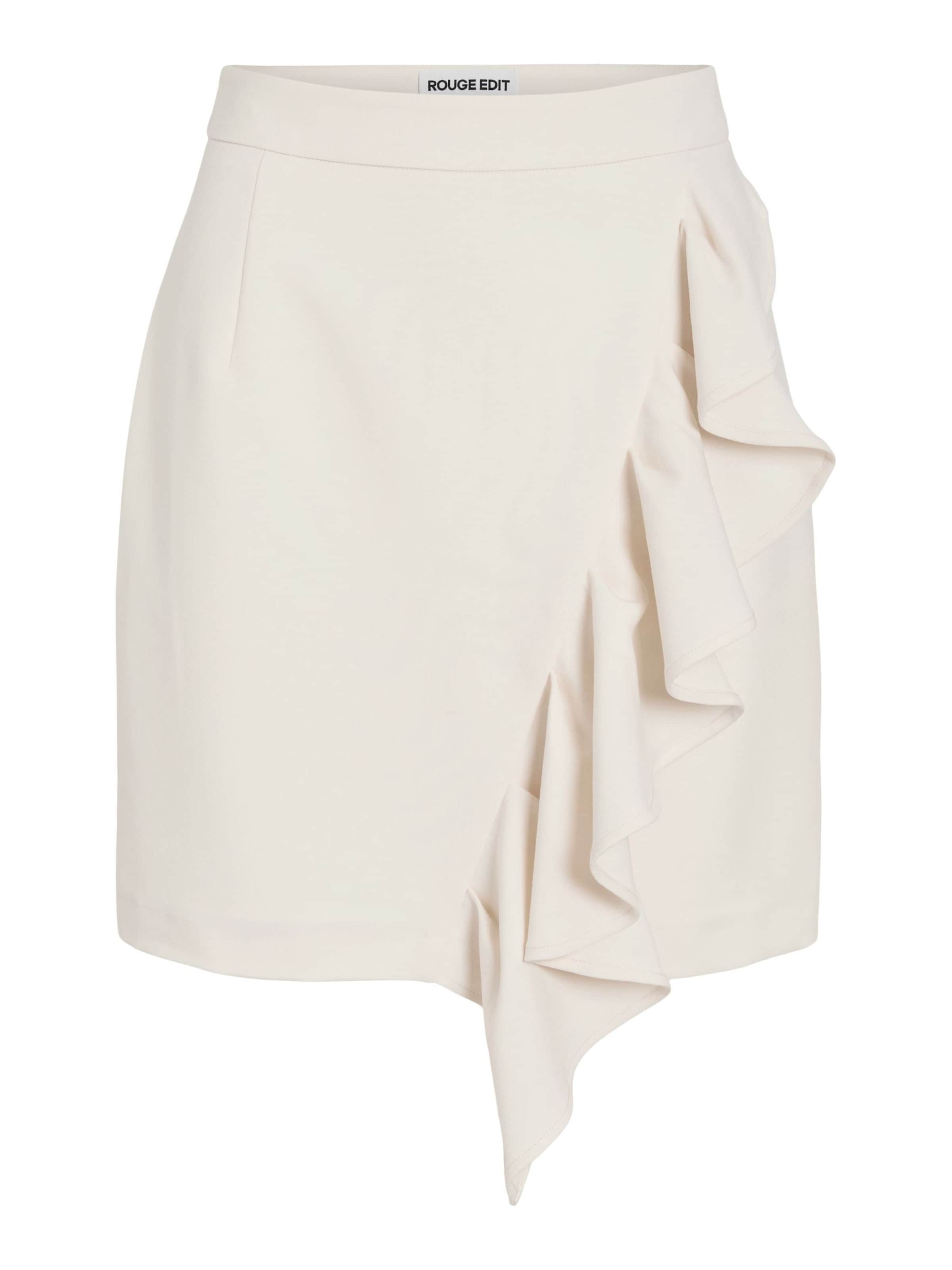 ROUGE EDIT Skirt in Beige: front