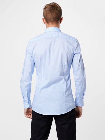 OLYMP - Ajuste estrecho Camisa en azul
