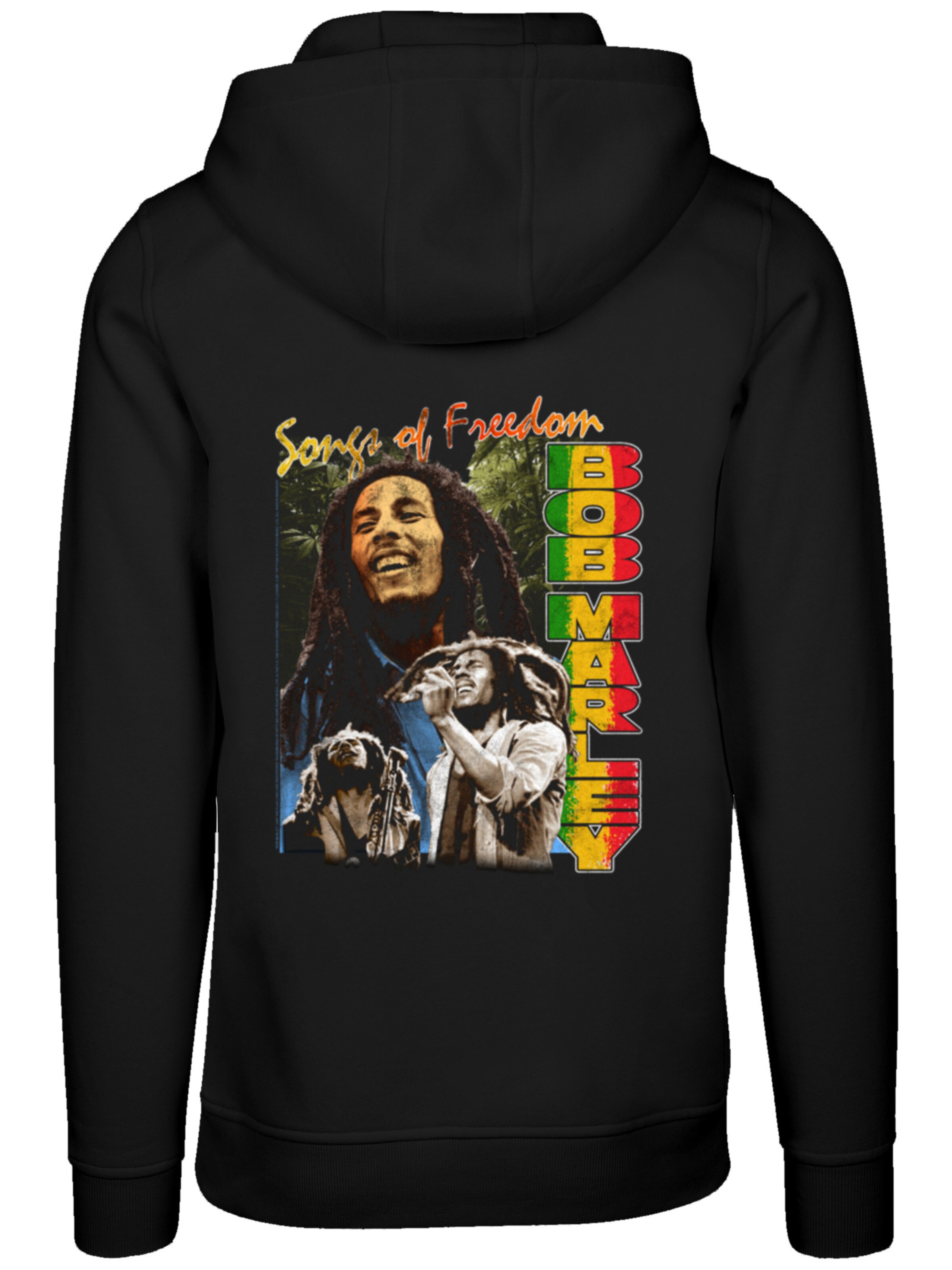 F4NT4STIC Sweatshirt 'Bob Marley' in Zwart