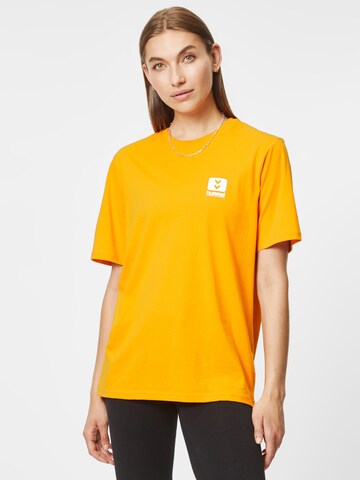 T-shirt fonctionnel Hummel en orange : devant