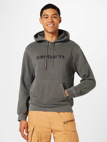 Sweat-shirt Carhartt WIP en gris : devant