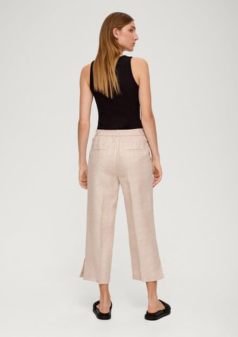 s.Oliver BLACK LABEL Wide Leg Hose in Beige