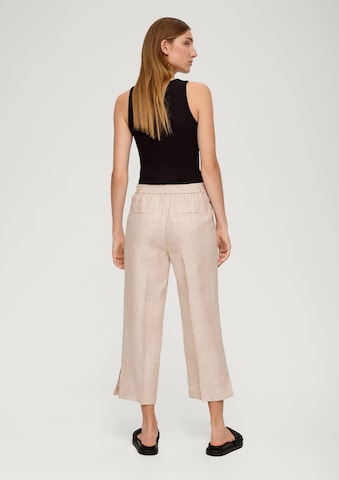 s.Oliver BLACK LABEL Wide leg Broek in Beige