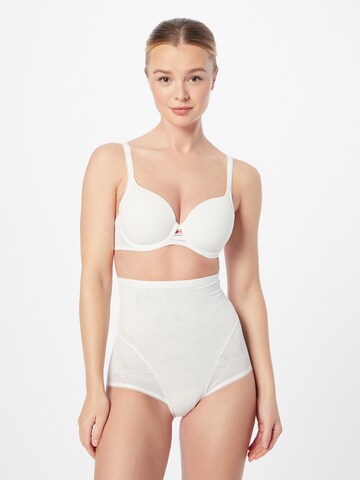 TRIUMPH T-shirt Bra 'Wild Rose Sensation' in White