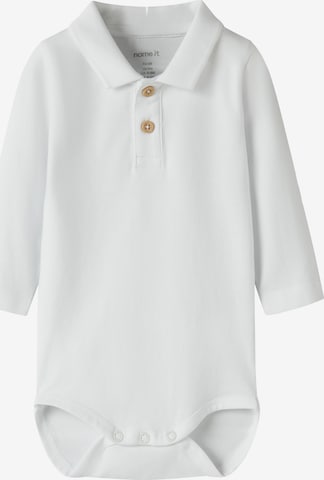NAME IT Romper/Bodysuit 'NBMFLIP' in White: front