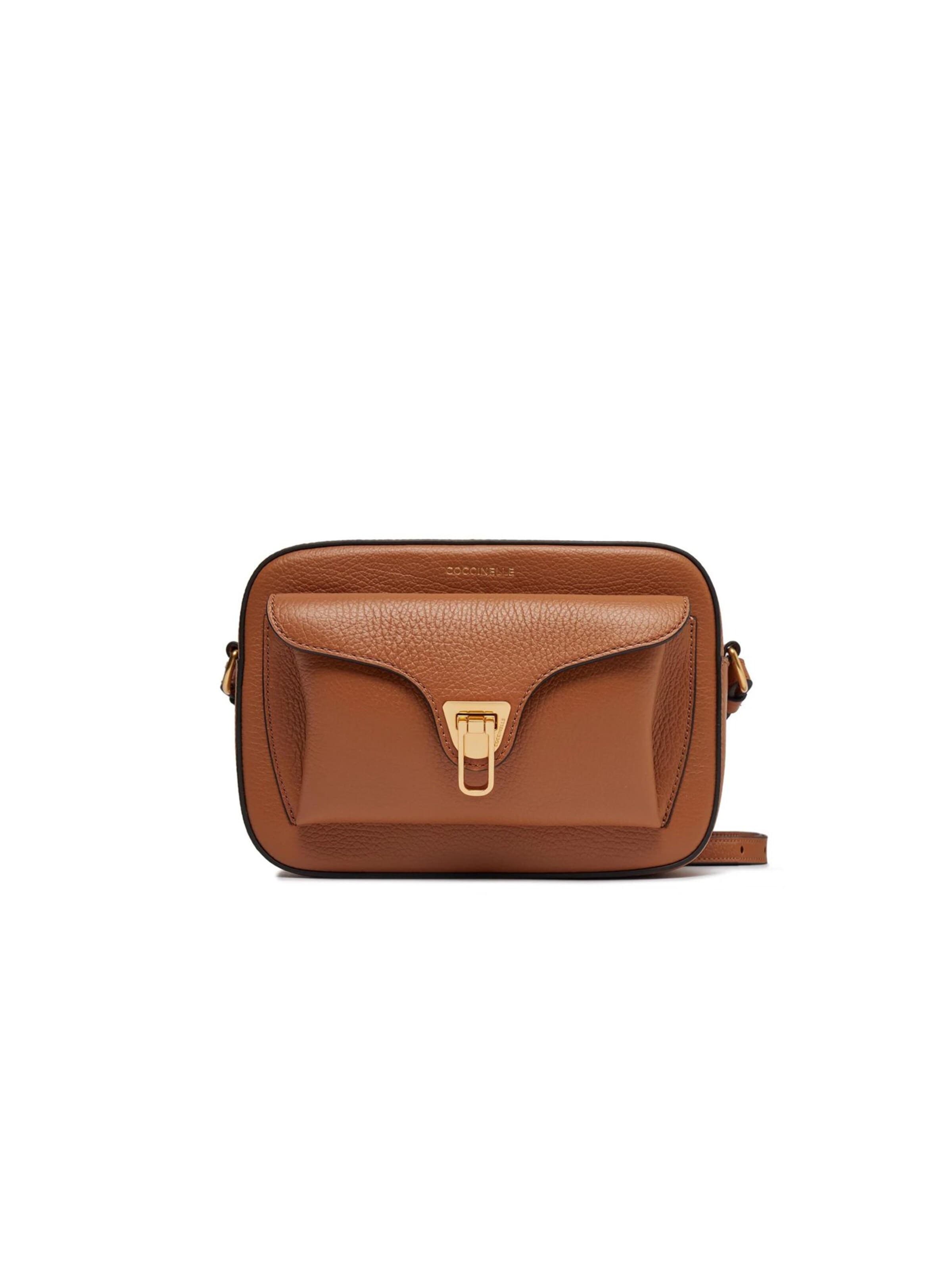 Coccinelle - Bolso de hombro 'Coccinelle Beat Soft Handbag Grained Leather' en marrón: frente