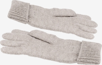 CAPO Full Finger Gloves 'Strickhandschuhe, melange' in Beige: front