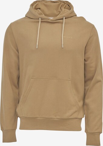 mazine Sweatshirt ' Burwood Hoodie ' in Beige: front