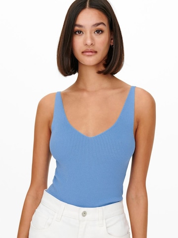 JDY Knitted Top 'Nanna' in Blue