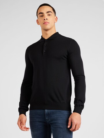 HUGO Sweater 'San Pepe' in Black: front