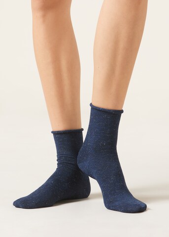 CALZEDONIA Socken in Blau: Vorderseite