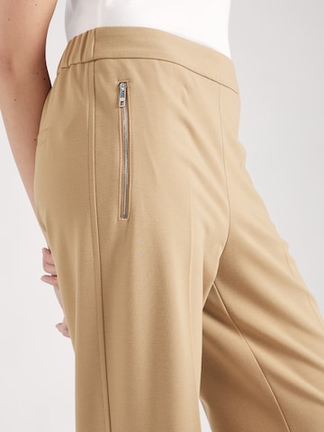 Wide Leg Pantalon à plis 'Taluca' BOSS Black en beige