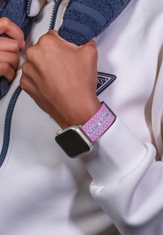 Montre à affichage analogique GUESS en rose : devant