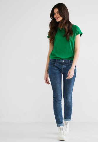 STREET ONE Slimfit Jeans 'QR Jane' in Blau