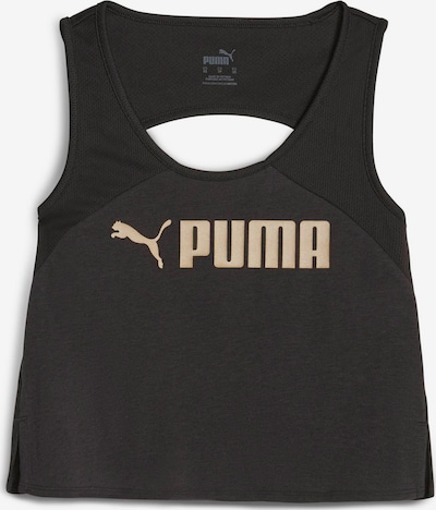 PUMA Sports Top in Gold / Black, Item view