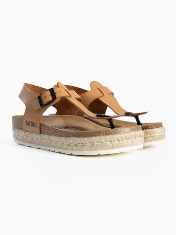 Bayton T-Bar Sandals 'Celiane' in Beige