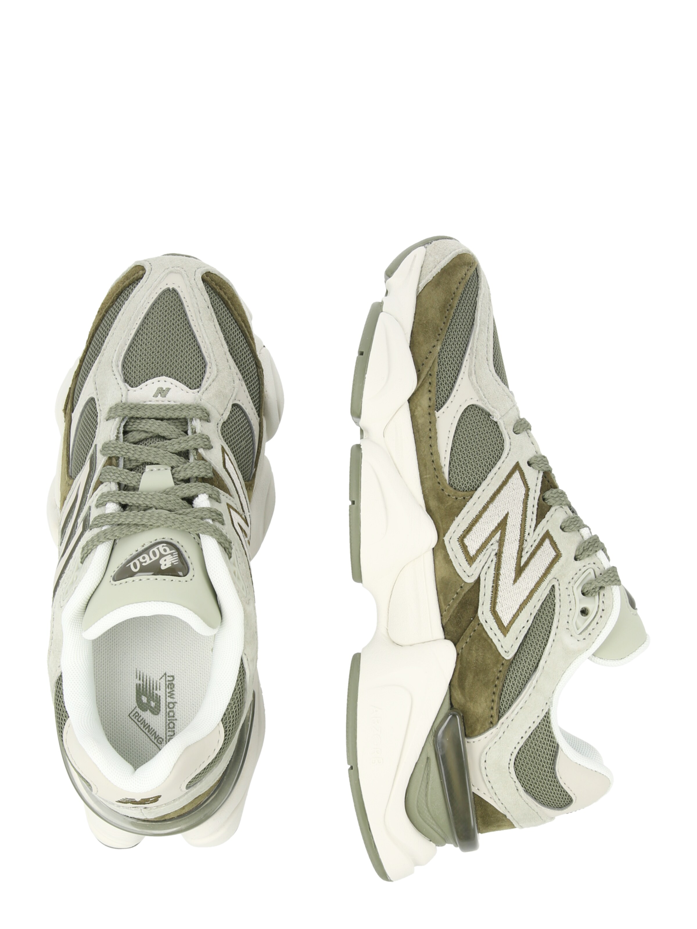 new balance Trampki niskie '9060' w kolorze zielony