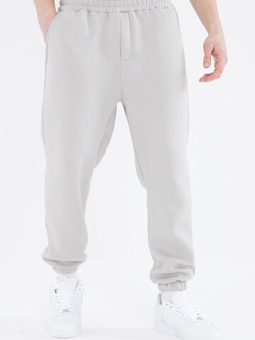 Ossy Homer Regular Sporthose 'Jogginghose mit Bündchen – 3-Faden innen angeraut' in Grau