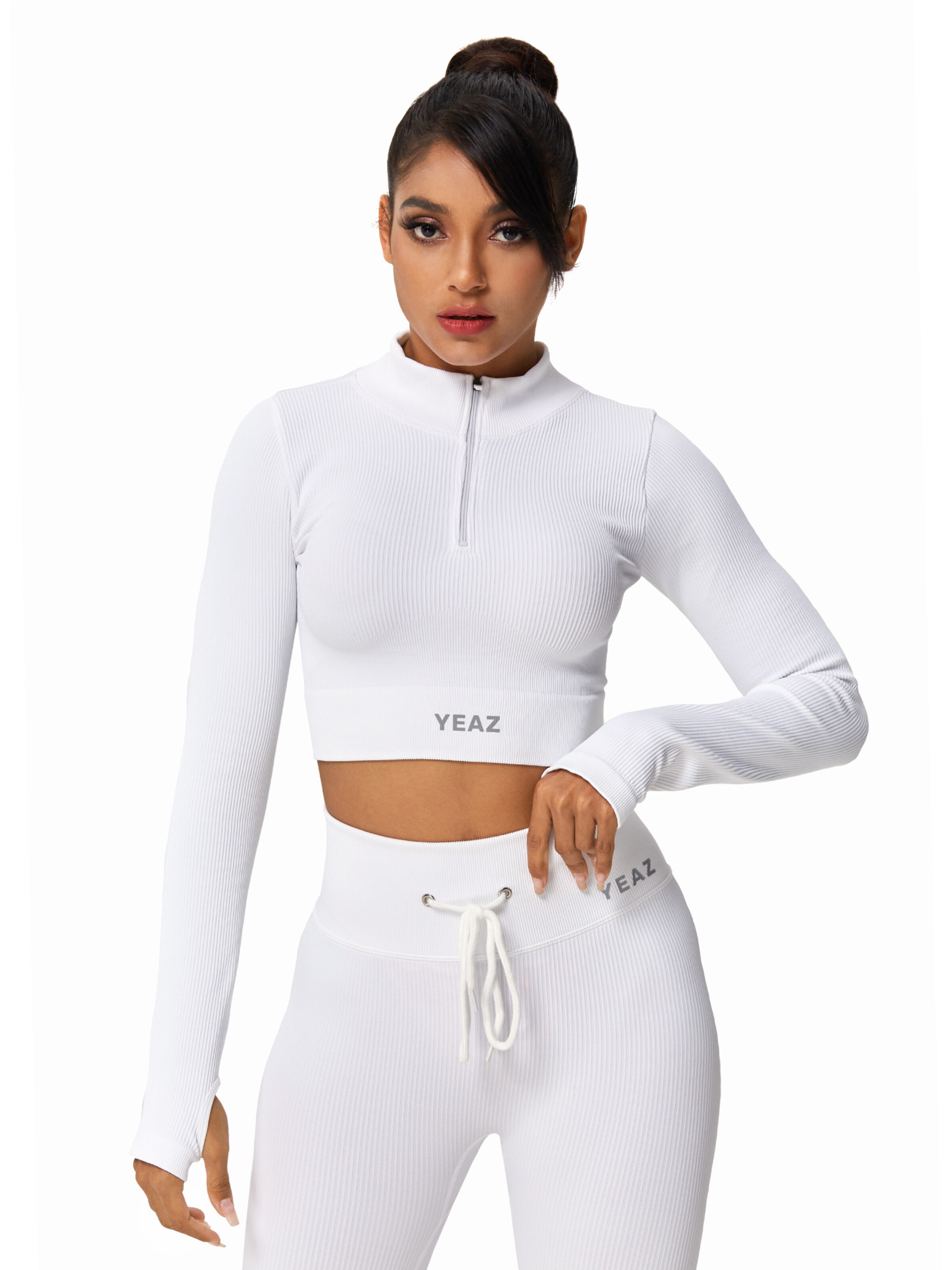 YEAZ Funkčné tričko 'Runway' - Biela: predná strana