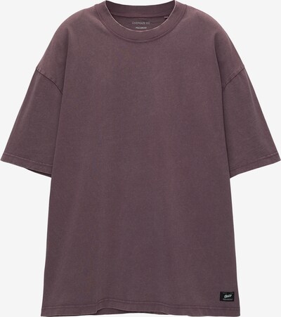 Pull&Bear T-Shirt en gris / mûre / noir, Vue avec produit