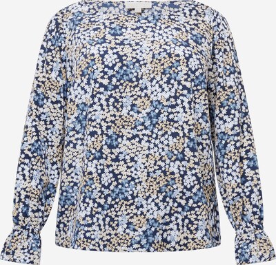 Michael Kors Plus Blouse in marine blue / Smoke blue / yellow gold / White, Item view