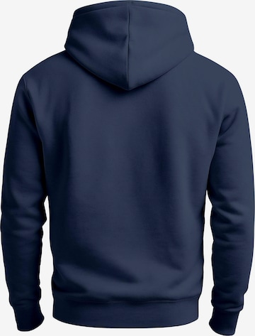 Neverless Sweatshirt 'Mountain Lineart' in Blau: Vorderseite