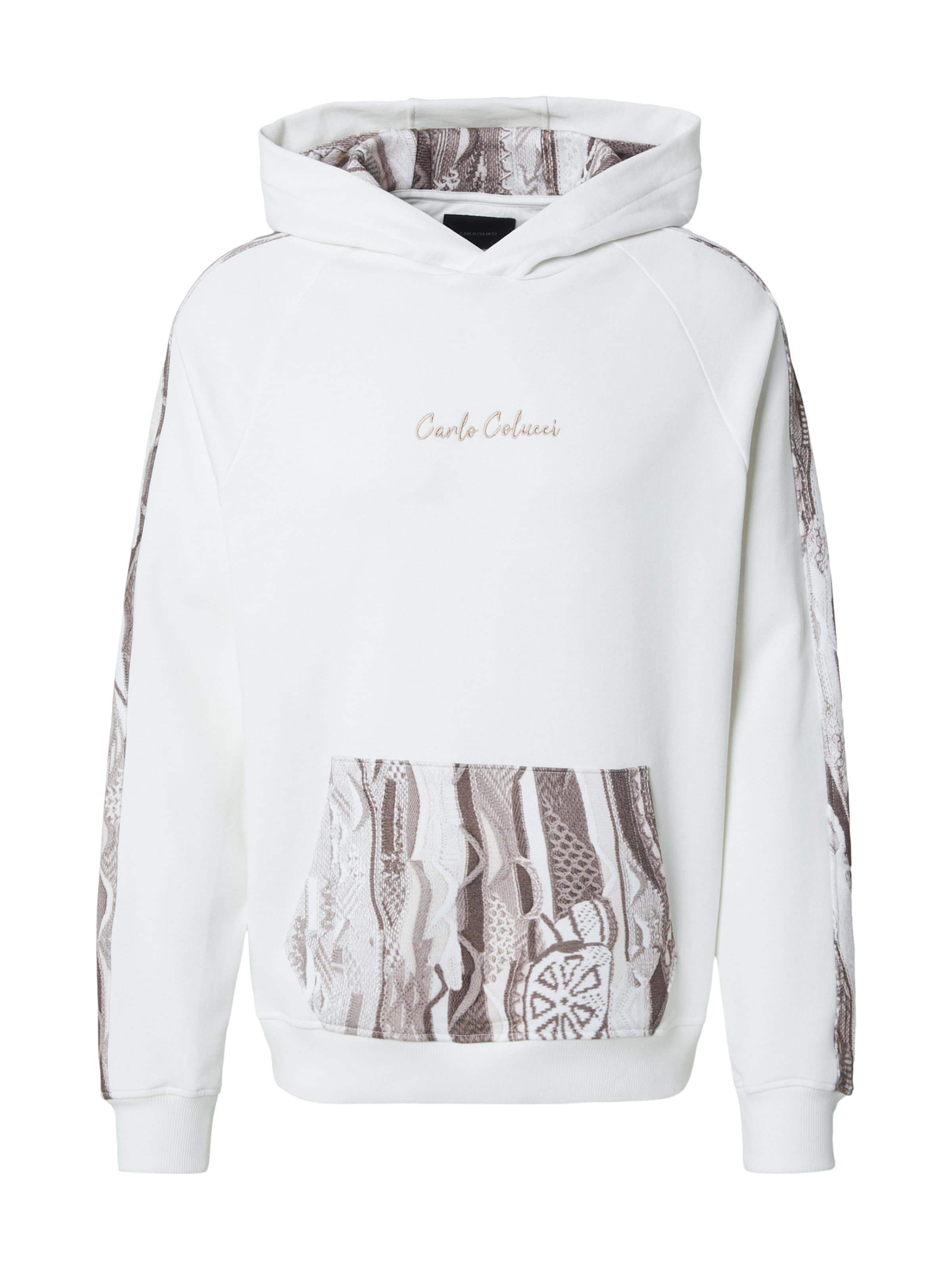 Carlo Colucci Sweatshirt i hvid: forside