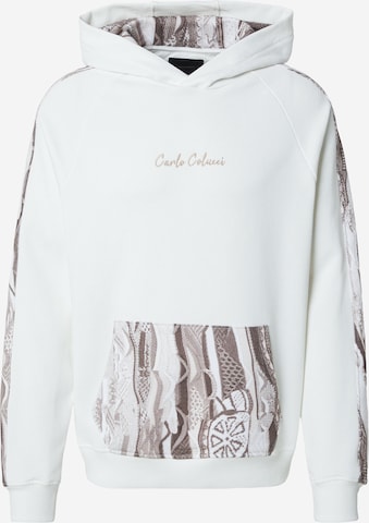 Carlo Colucci Sweatshirt i hvid: forside