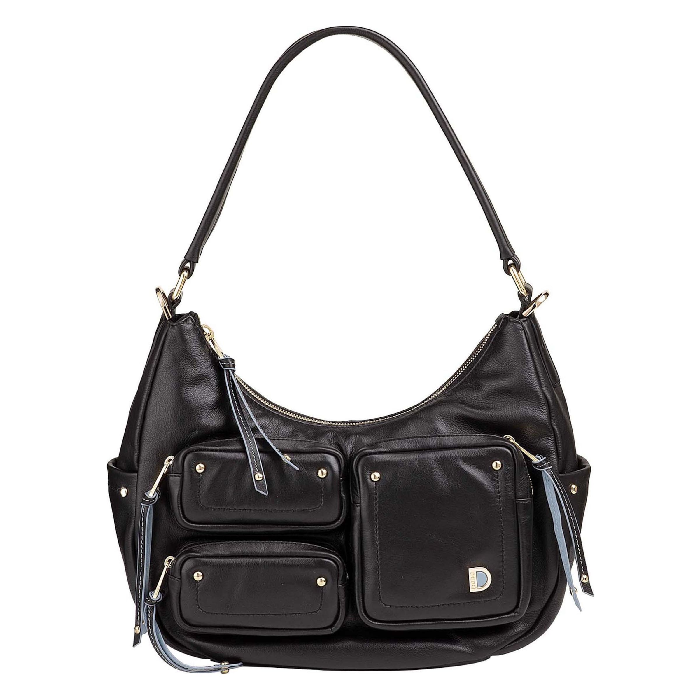 Sac bandoulière DuDu en noir : devant