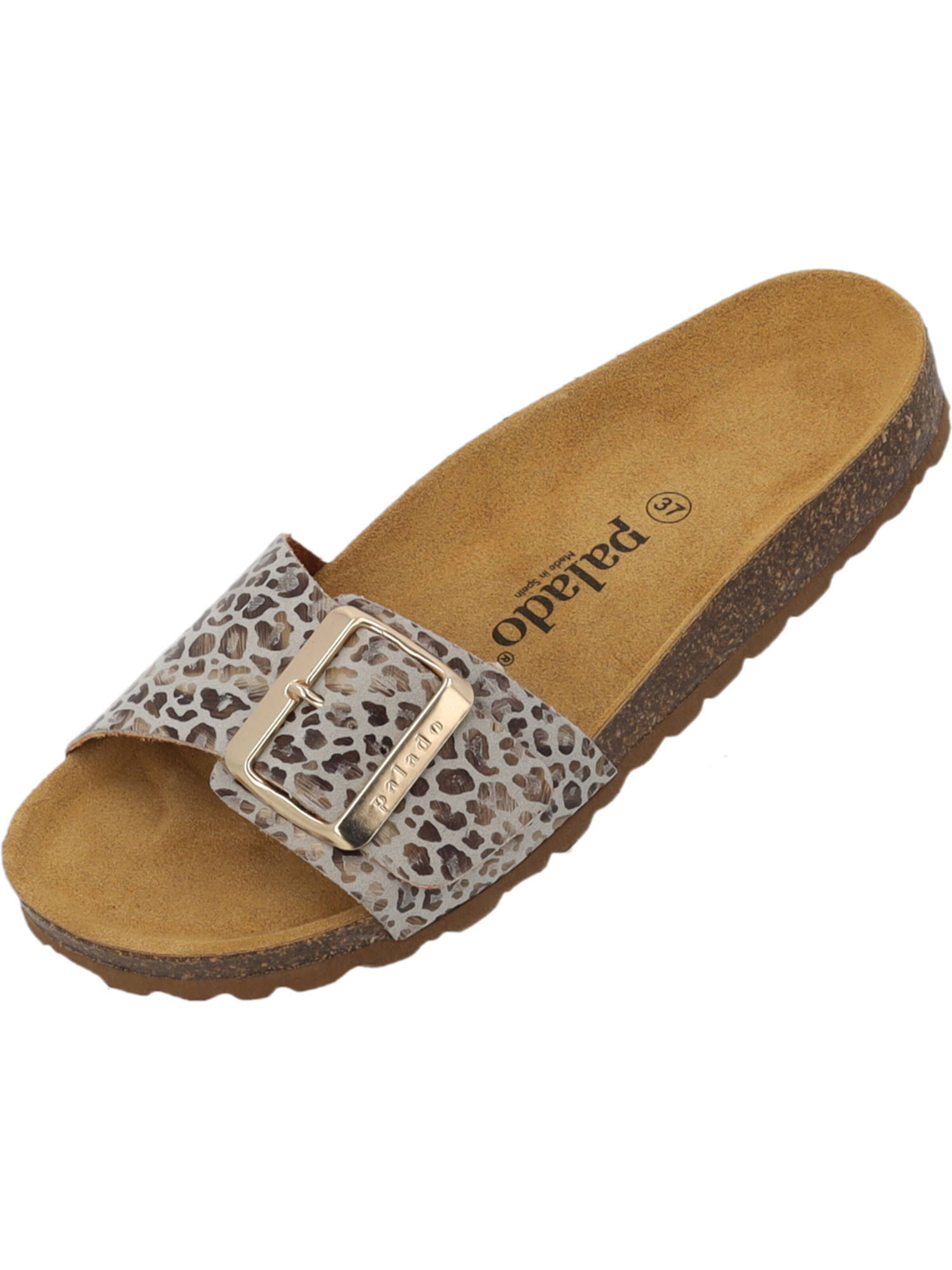 Palado Mule 'Malta EGS Wild Cat' in Beige: front