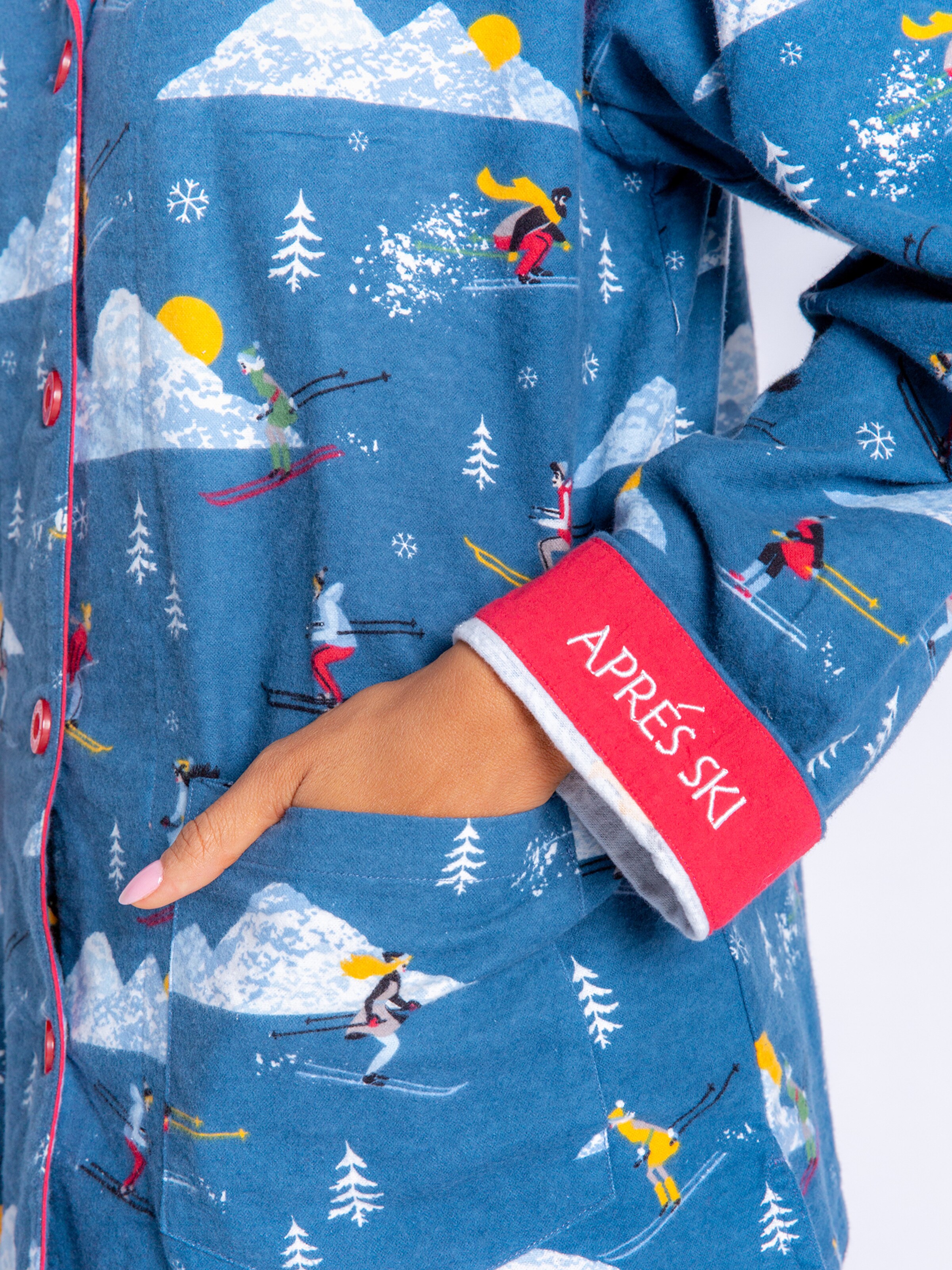 PJ Salvage Pyjama Cozy Casual mit Stirnband in Mischfarben 