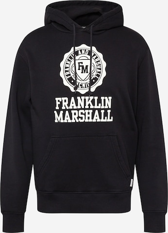 FRANKLIN & MARSHALL Sweatshirt in Zwart: voorkant