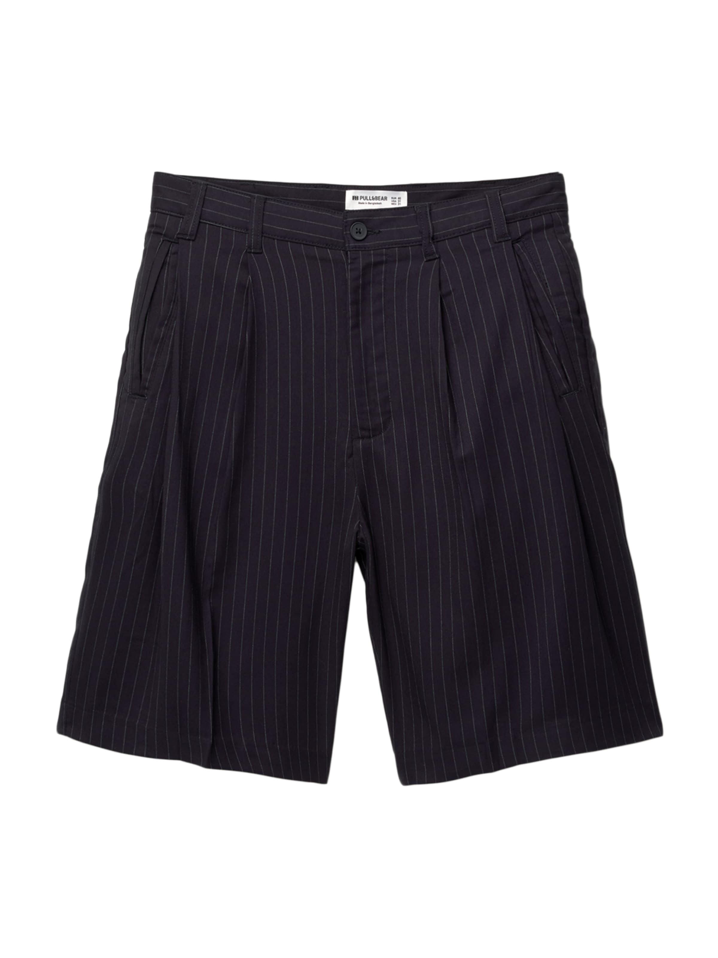 Pantalon à pince Pull&Bear en bleu : devant