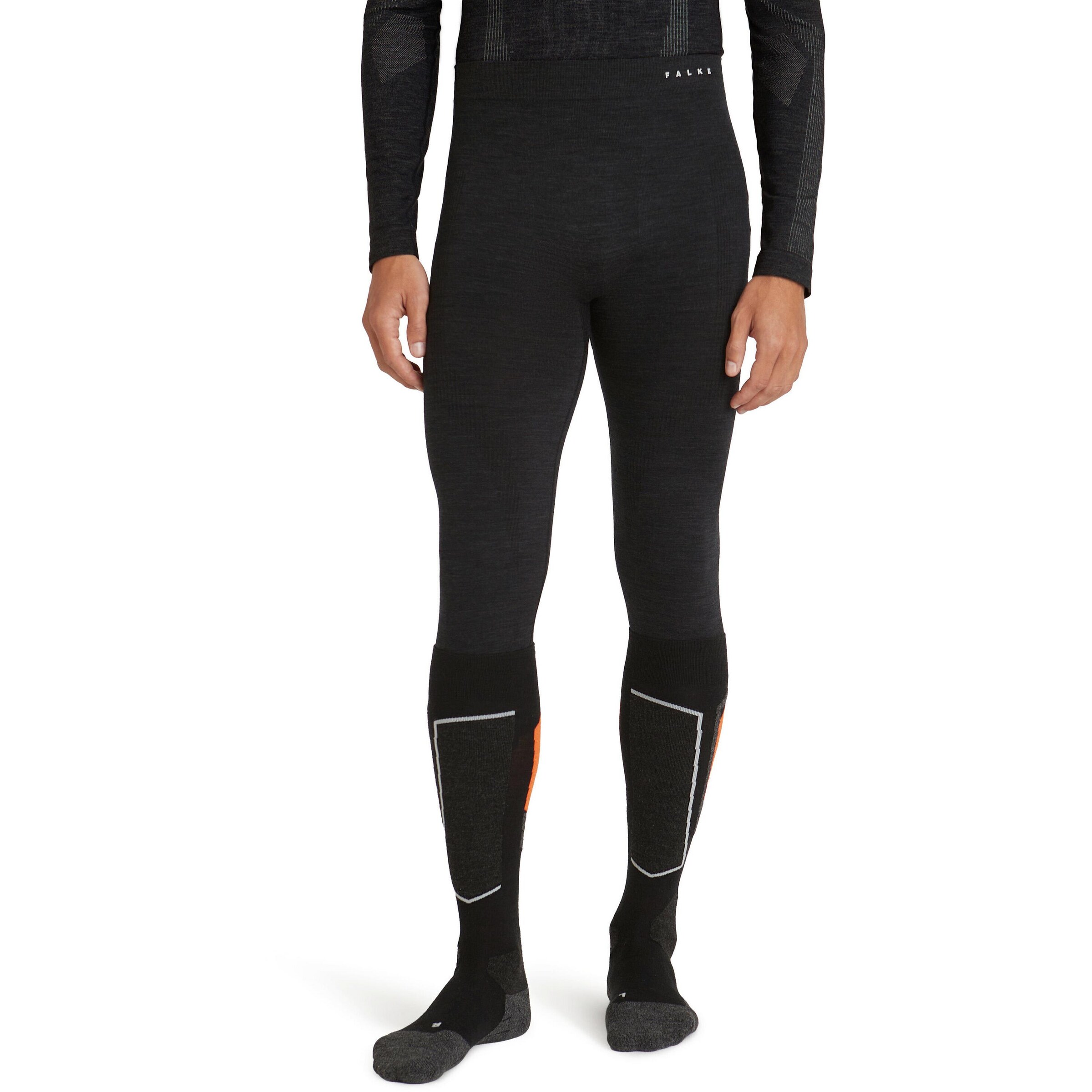 FALKE Athletic Underwear 'Wool Tech' in Black: front