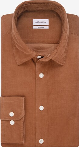 SEIDENSTICKER Regular fit Overhemd in Bruin