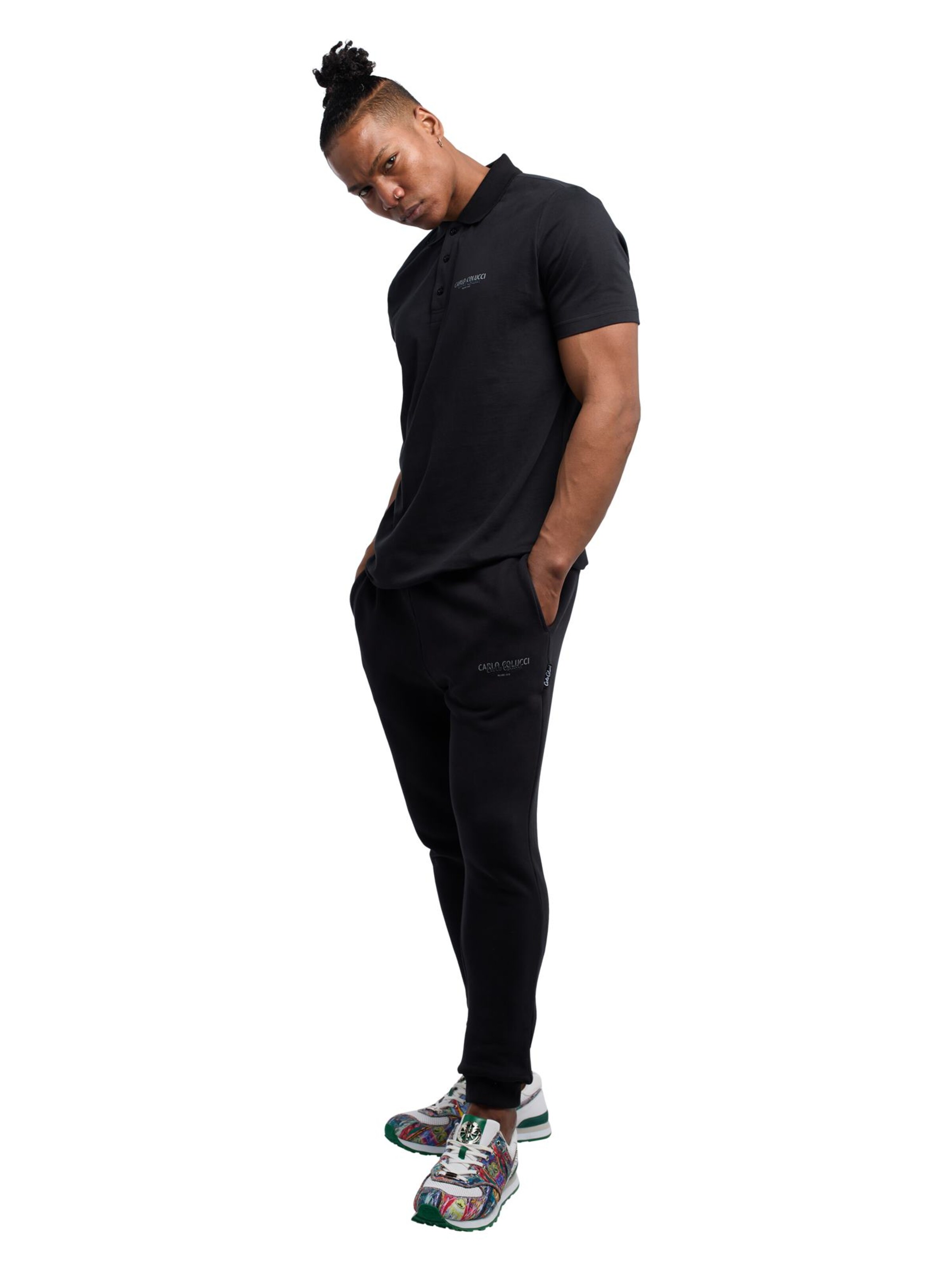 T-Shirt 'De Santis' Carlo Colucci en noir