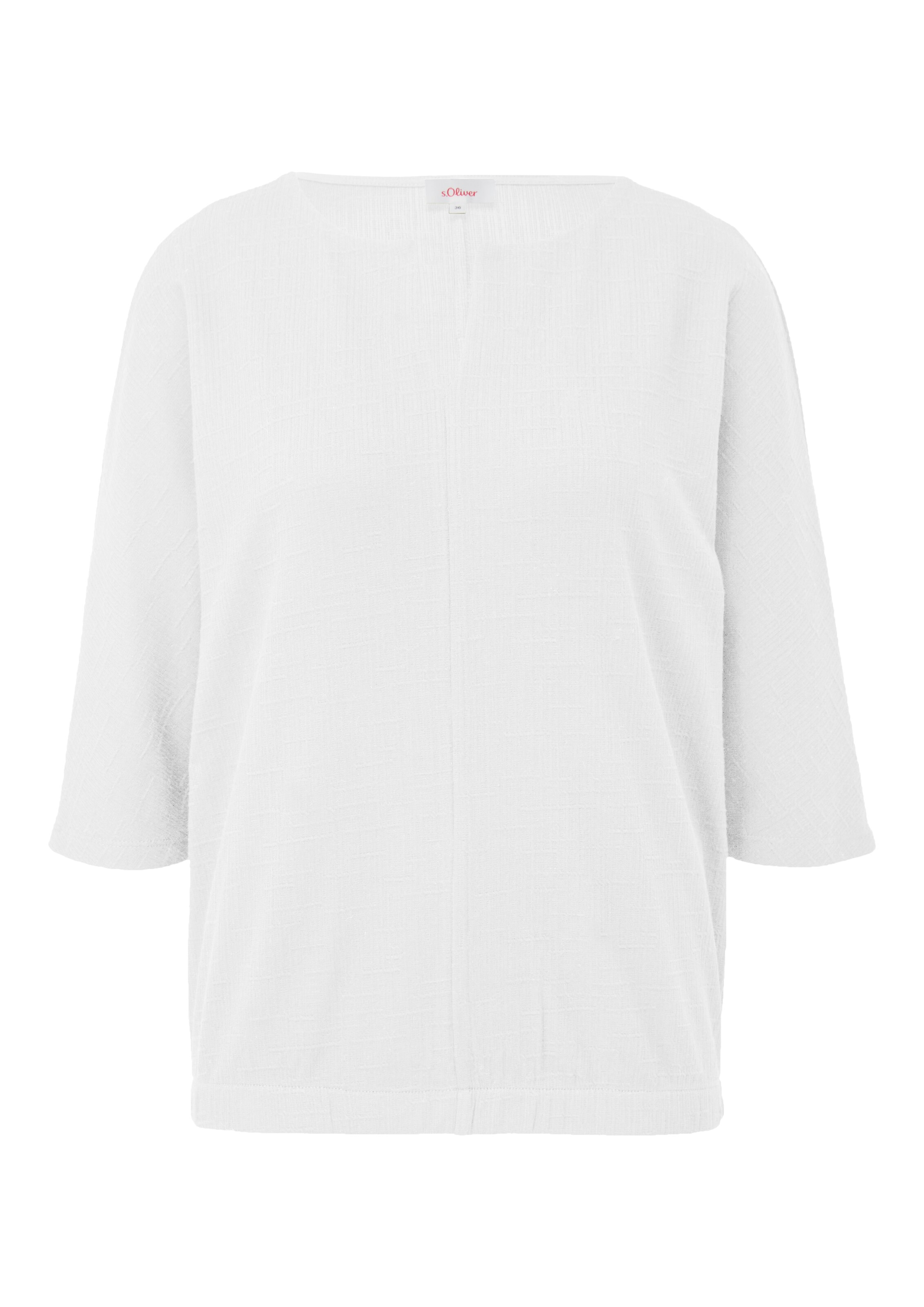 T-shirt s.Oliver en blanc : devant